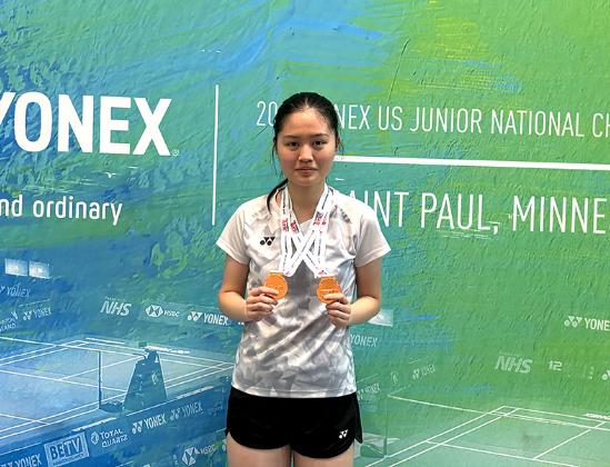 U19 Mixed Doubles 2nd Place Winner Coco Tao